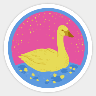 Pan Swan Sticker